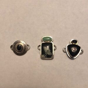 Tabra Silver Charm Set (two charms on right)